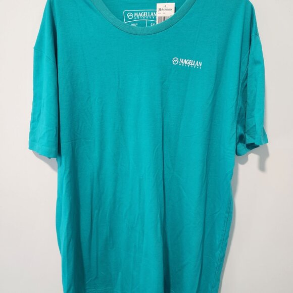 Magellan Outdoors NEW Women's Floral Puppy T-shirt-  XXL - Picture 2 of 2